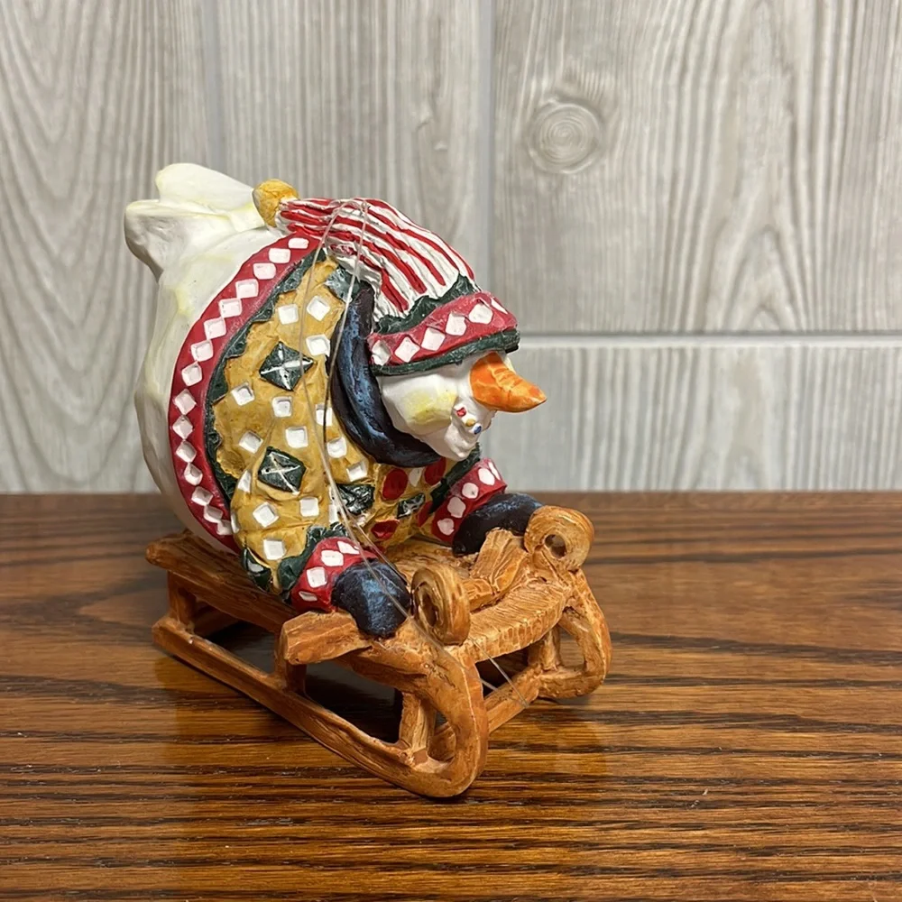 Department 56 Sledding Snowman Christmas Ornament